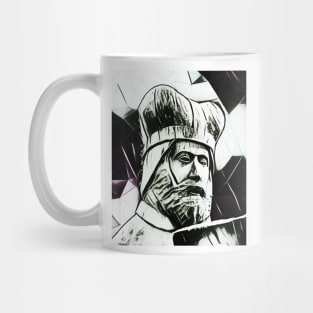 Geoffrey of Monmouth Blackand White Portrait | Geoffrey of Monmouth Artwork 3 Mug